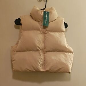 SHEIN Beige Puffer Vest